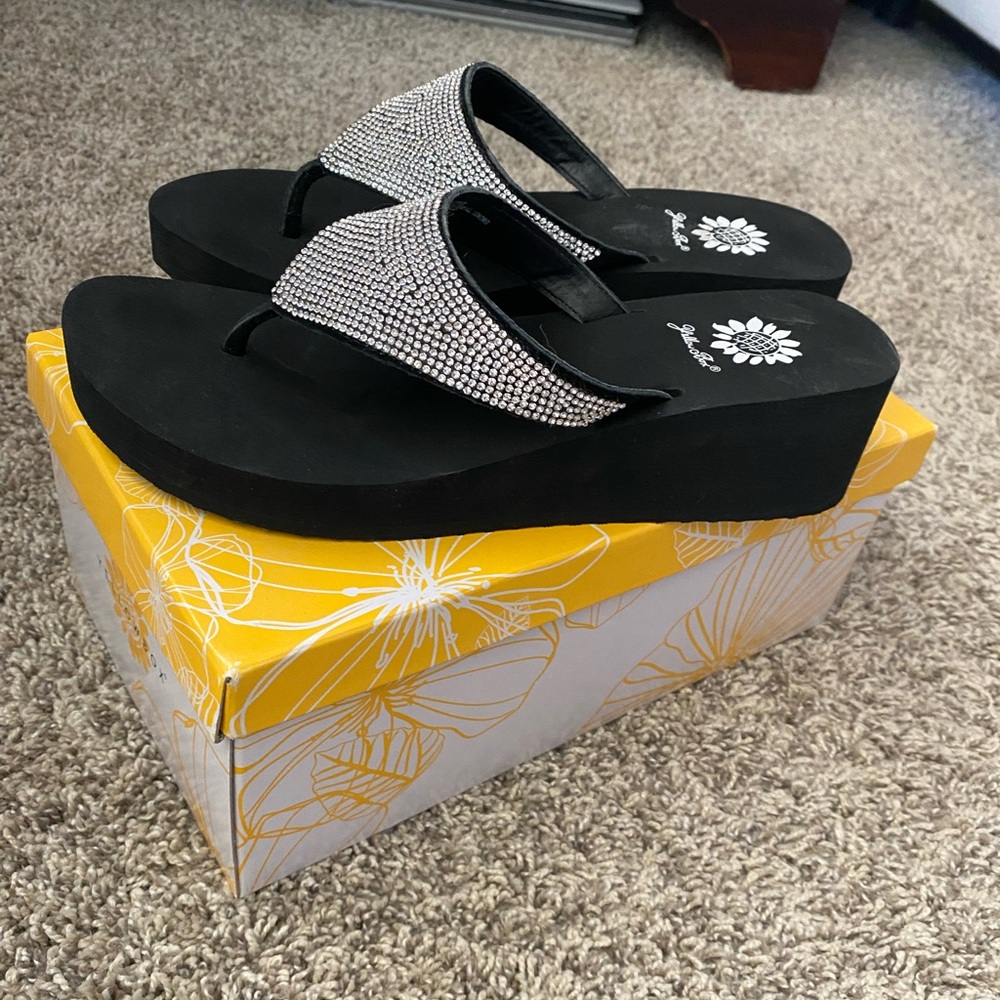 Yellow Box Thong Sandals